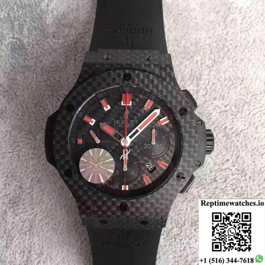 Hublot Big Bang Carbon 301.Qx.1724.Rx V6 Factory Black Dial-Rep Time Watches
