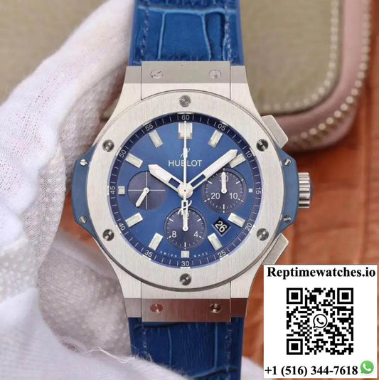 Hublot Big Bang Classic Fusion Chronograph 44MM 301.sx.7170.lr V6 Factory Blue Dial Product Photo 1