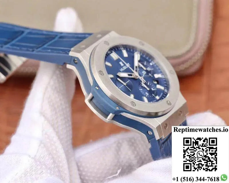 Hublot Big Bang Classic Fusion Chronograph 44Mm 301.Sx.7170.Lr V6 Factory Blue Dial-Rep Time Watches