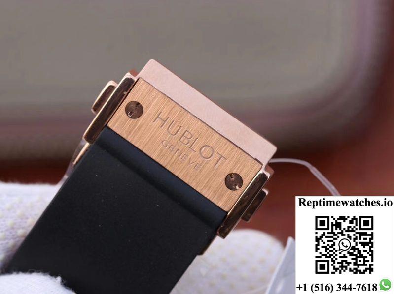 Hublot Big Bang Hollow Tourbillon 18K Rose Gold Skeleton Dial-Rep Time Watches