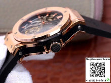 Hublot Big Bang Hollow Tourbillon 18K Rose Gold Skeleton Dial - Watches