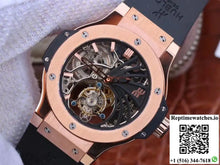 Hublot Big Bang Hollow Tourbillon 18K Rose Gold Skeleton Dial - Watches