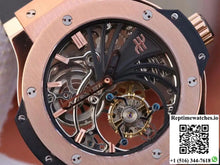 Hublot Big Bang Hollow Tourbillon 18K Rose Gold Skeleton Dial - Watches
