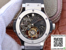 Hublot Big Bang Hollow Tourbillon Stainless Steel Case Skeleton Dial - Watches
