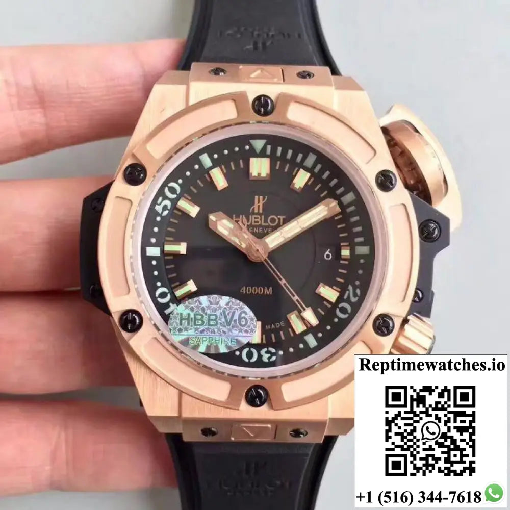 Hublot Big Bang King Power Musee Oceanographique Monaco 731.OX.1170.RX V6 Factory Black Dial - Watches