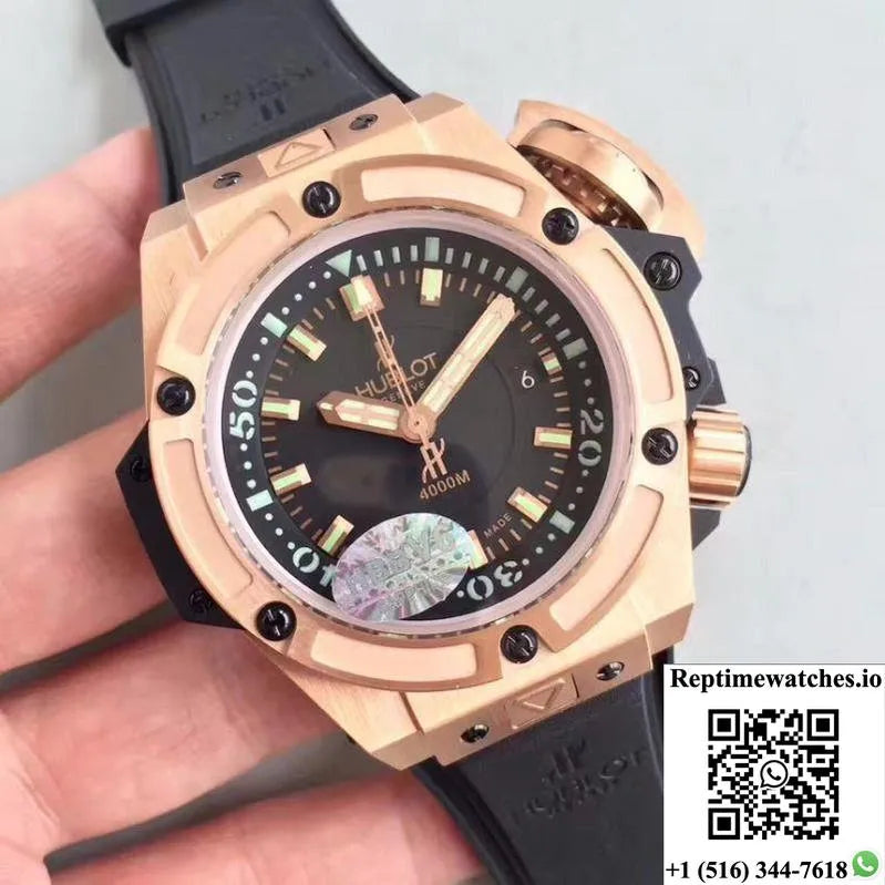 Hublot Big Bang King Power Musee Oceanographique Monaco 731.Ox.1170.Rx V6 Factory Black Dial-Rep Time Watches