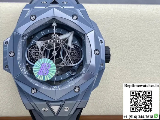 Hublot Big Bang Sang Bleu II 418.FX.8007.RX.MXM21 BB Factory Gray Ceramic - Watches