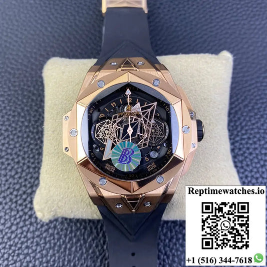 Hublot Big Bang Sang Bleu II 418.OX.1108.RX.MXM19 BB Factory Rubber Strap - Watches