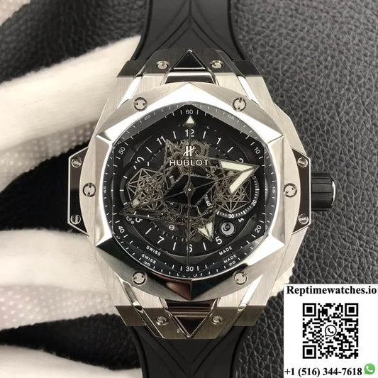 Hublot Big Bang Sang Bleu Ii 418.Nx.1107.Rx.Mxm19 Hb Factory Titanium Case-Rep Time Watches