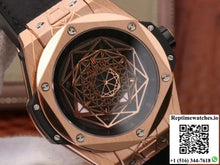 Hublot Big Bang Sang Bleu King Gold 415.OX.1118.VR.MXM17 TMF Factory Black Dial - Watches