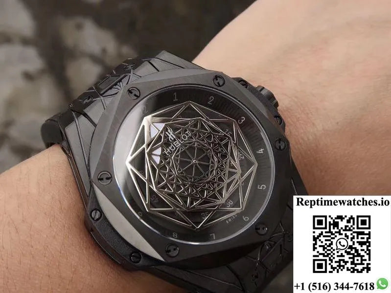 Hublot Big Bang Sang Bleu Magic 415.Cx.1112.Vr.Mxm18 Tmf Factory Black Dial-Rep Time Watches