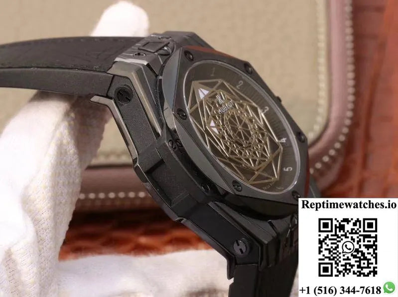 Hublot Big Bang Sang Bleu Magic 415.Cx.1112.Vr.Mxm18 Tmf Factory Black Dial-Rep Time Watches