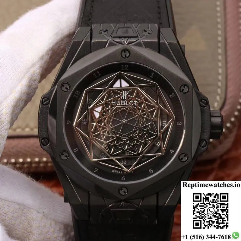 Hublot Big Bang Sang Bleu Magic 415.Cx.1112.Vr.Mxm18 Tmf Factory Black Dial-Rep Time Watches