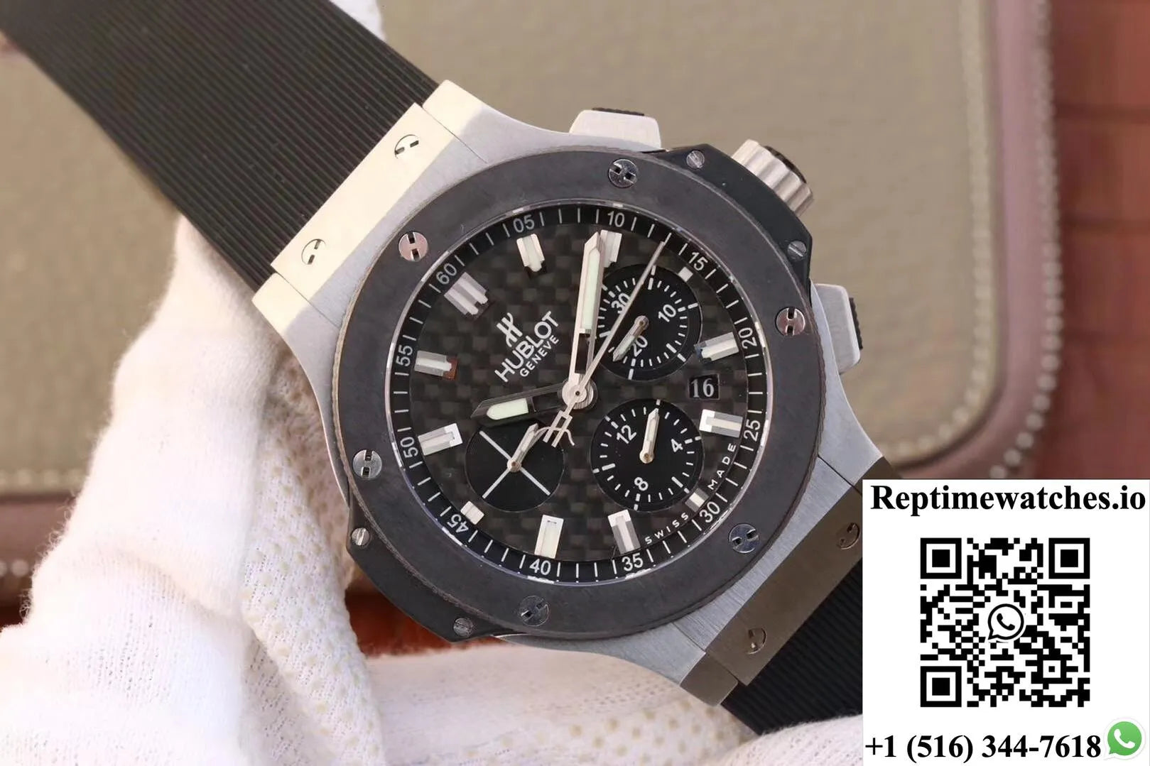 Hublot Big Bang Steel Ceramic 301.Sb.131.Rx Hbb V6 Factory Carbon Fiber Dial-Rep Time Watches