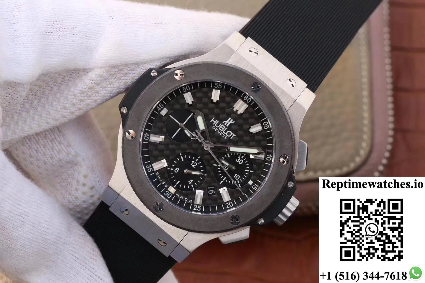 Hublot Big Bang Steel Ceramic 301.Sb.131.Rx Hbb V6 Factory Carbon Fiber Dial-Rep Time Watches