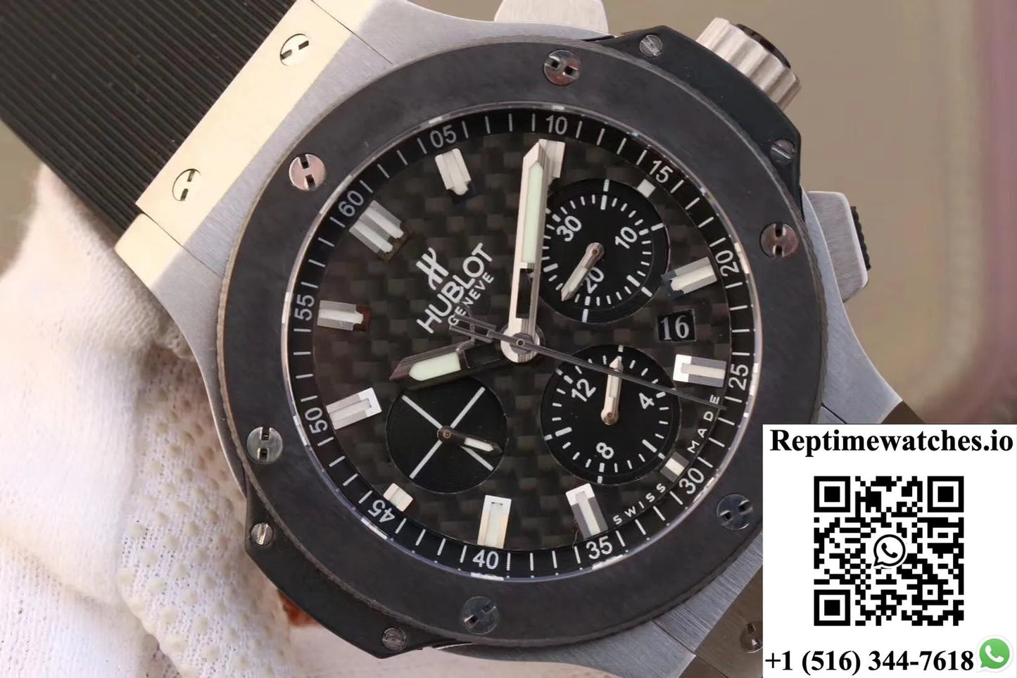 Hublot Big Bang Steel Ceramic 301.Sb.131.Rx Hbb V6 Factory Carbon Fiber Dial-Rep Time Watches