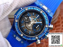 Hublot Big Bang Unico 411.JX.4802.RT Blue Strap Skeleton Dial - Watches