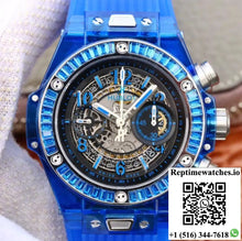 Hublot Big Bang Unico 411.JX.4802.RT Blue Strap Skeleton Dial - Watches