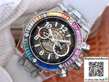 Hublot Big Bang Unico 411.JX.4802.RT Colorful Diamonds Bezel Skeleton Dial - Watches