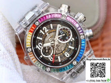 Hublot Big Bang Unico 411.JX.4802.RT Colorful Diamonds Bezel Skeleton Dial - Watches