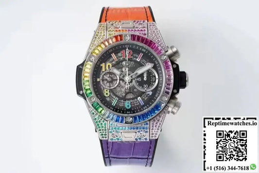 Hublot BIG BANG Unico 411.NX.1117.LR.0999 ZF Factory Coloured Gemstone Dial - Watches