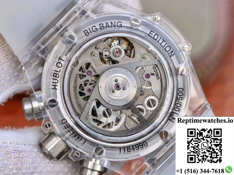 Hublot Big Bang Unico 411.Jx.4802.Rt Colorful Diamonds Bezel Skeleton Dial-Rep Time Watches