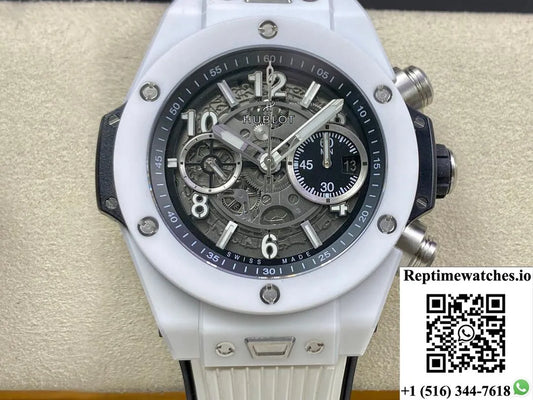 Hublot Big Bang Unico 421.Hx.1170.Rx Zf Factory White Ceramic Case-Rep Time Watches
