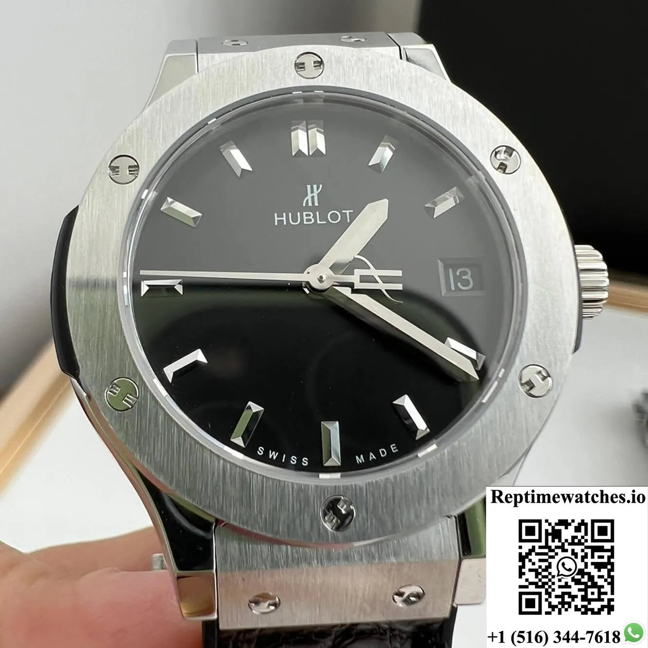 Hublot Classic Fusion 33Mm Quartz Hb Factory Black Strap-Rep Time Watches