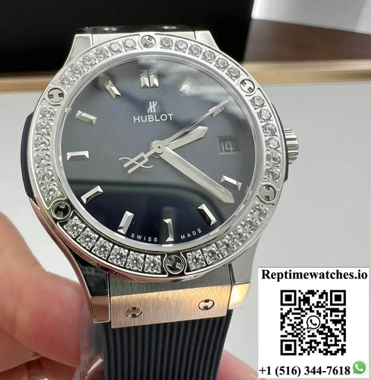 Hublot Classic Fusion 33MM Quartz Movement HB Factory Blue Dial - Watches