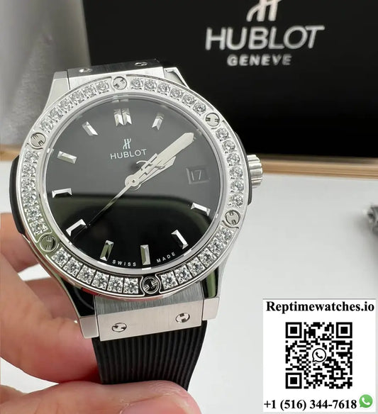 Hublot Classic Fusion 33MM Quartz Movement HB Factory Rubber Strap - Watches
