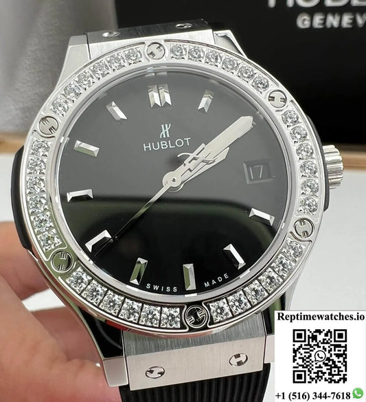 Hublot Classic Fusion 33Mm Quartz Movement Hb Factory Rubber Strap-Rep Time Watches