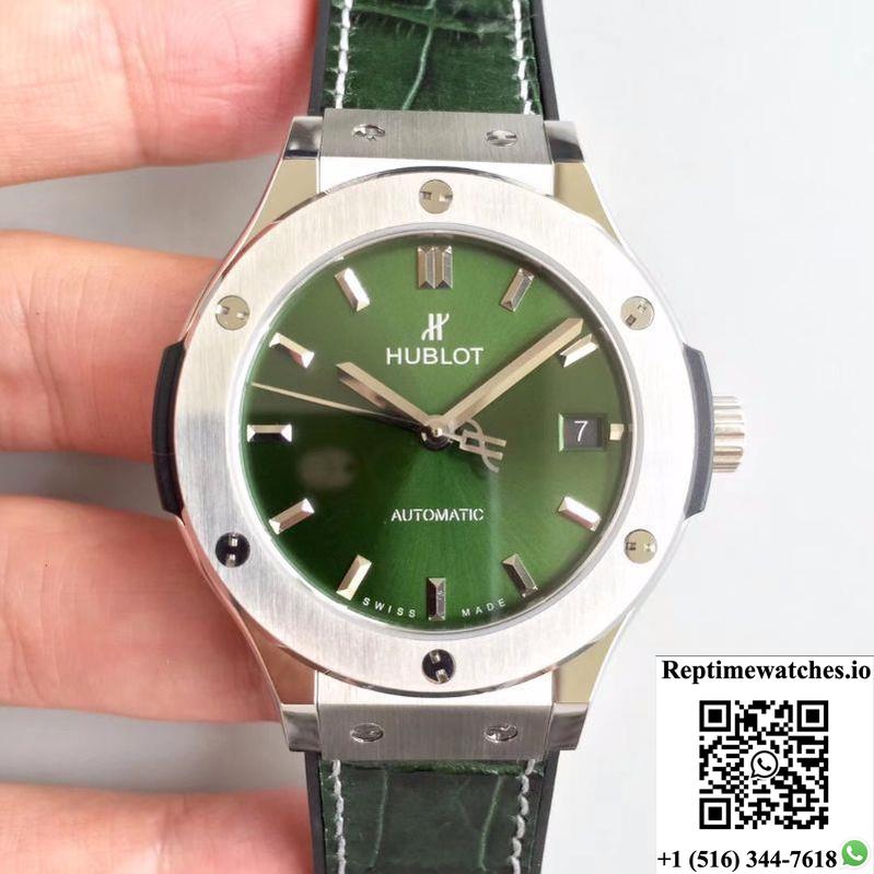 Hublot Classic Fusion 38Mm 511.Nx.8970.Lr Jj Factory Green Dial-Rep Time Watches