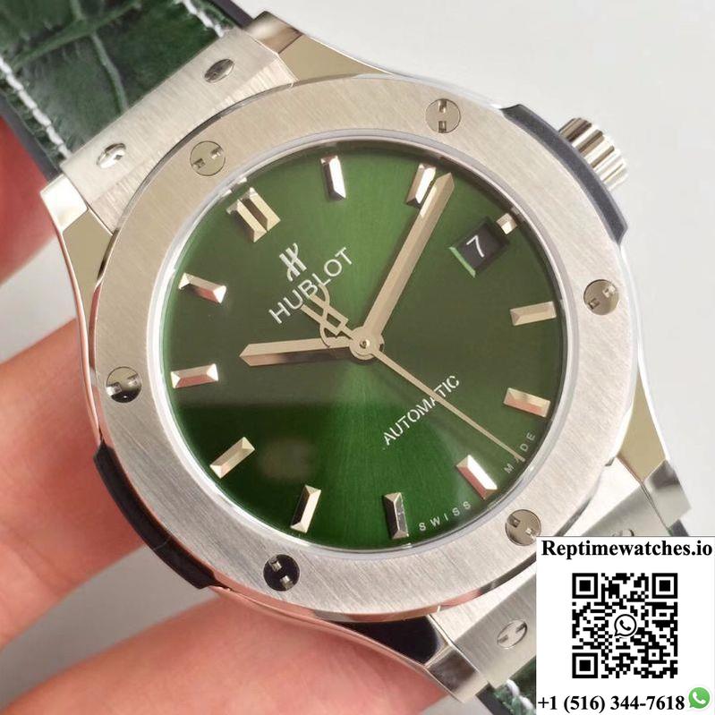 Hublot Classic Fusion 38Mm 511.Nx.8970.Lr Jj Factory Green Dial-Rep Time Watches