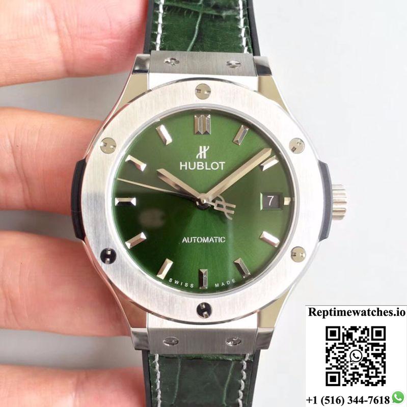 Hublot Classic Fusion 38Mm 511.Nx.8970.Lr Jj Factory Green Dial-Rep Time Watches