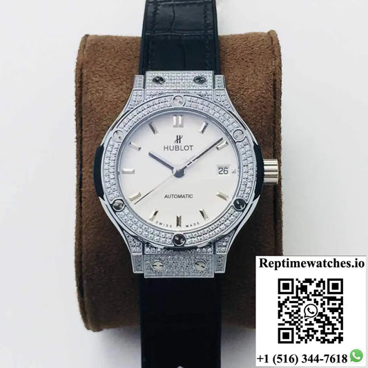 Hublot Classic Fusion 38MM HB Factory White Dial - Watches