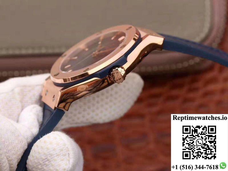 Hublot Classic Fusion 42Mm 511.Ox.7180.Lr Jj Factory Blue Dial-Rep Time Watches