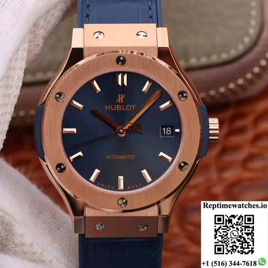 Hublot Classic Fusion 42Mm 511.Ox.7180.Lr Jj Factory Blue Dial-Rep Time Watches