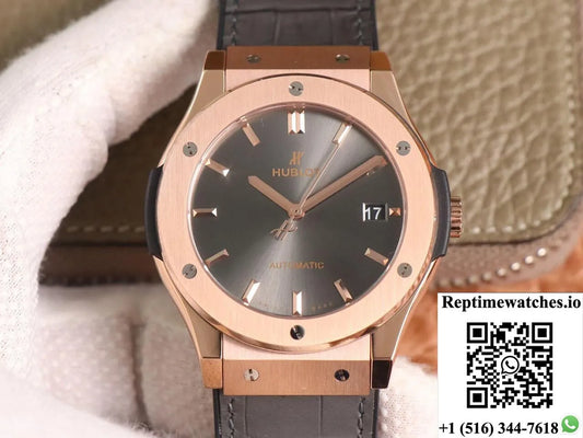 Hublot Classic Fusion 511.Ox.7081.Lr Wwf Factory Rose Gold Dark Gray Dial-Rep Time Watches