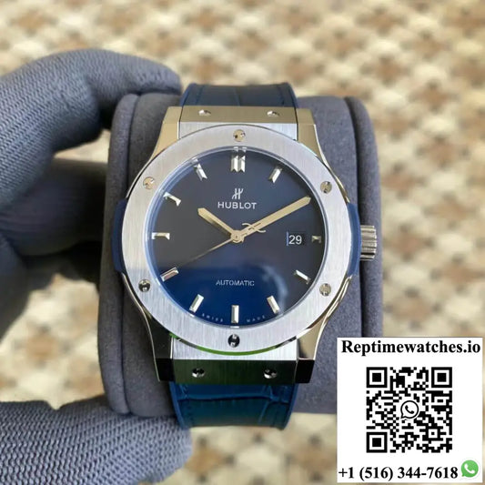 Hublot Classic Fusion 542.NX.7170.LR 42MM APS Factory Blue Dial - Watches