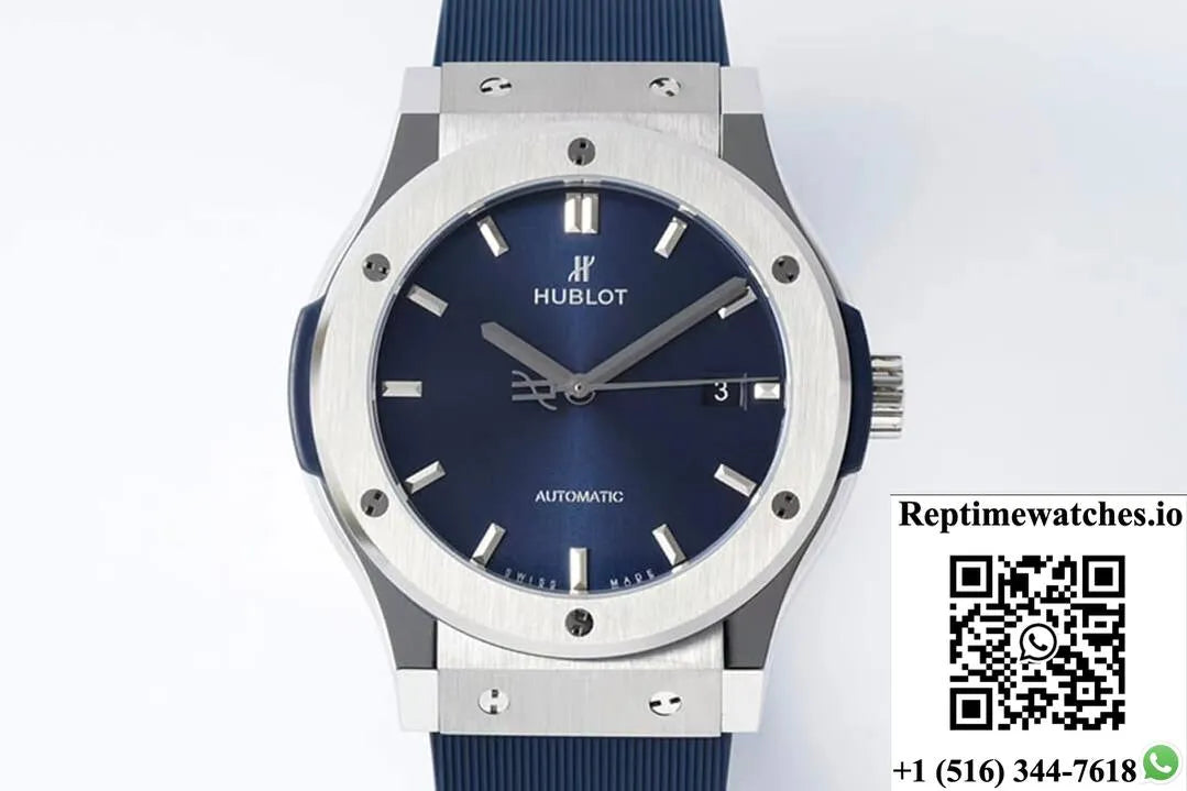 Hublot Classic Fusion 542.Nx.7170.Rx 42Mm Hb Factory Blue Dial-Rep Time Watches