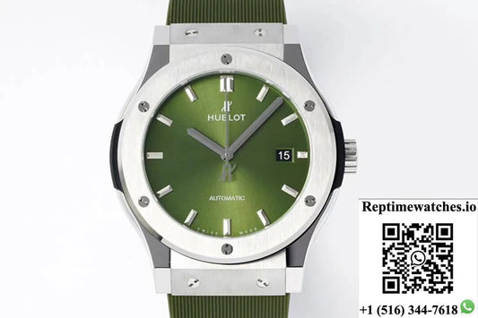 Hublot Classic Fusion 542.Nx.8970.Rx 42Mm Hb Factory Green Dial-Rep Time Watches