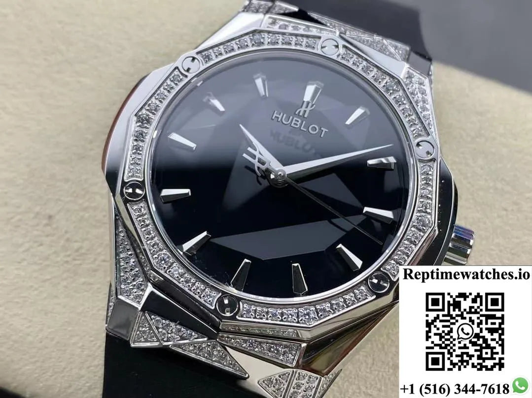 Hublot Classic Fusion 550.Ns.1800.Rx.1804.Orl19 Hb Factory Black Strap-Rep Time Watches