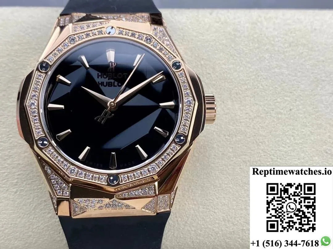 Hublot Classic Fusion 550.Os.1800.Rx.1804.Orl19 Hb Factory Set Diamonds-Rep Time Watches