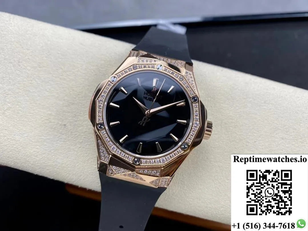 Hublot Classic Fusion 550.Os.1800.Rx.1804.Orl19 Hb Factory Set Diamonds-Rep Time Watches