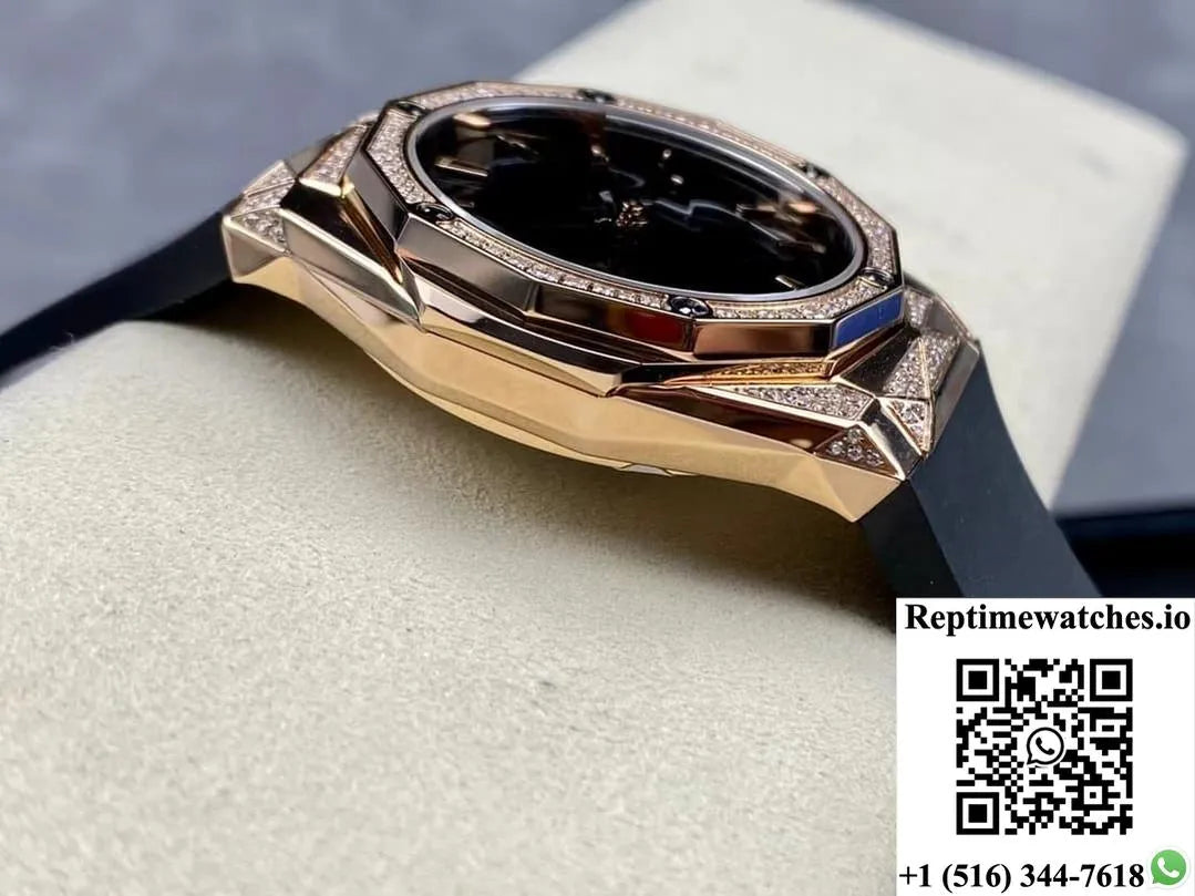 Hublot Classic Fusion 550.Os.1800.Rx.1804.Orl19 Hb Factory Set Diamonds-Rep Time Watches