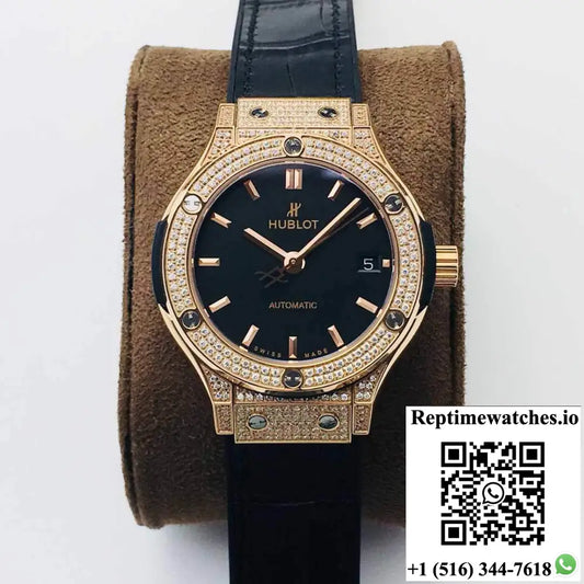 Hublot Classic Fusion 565.OX.1480.LR.1604 38MM HB Factory Diamond Case - Watches