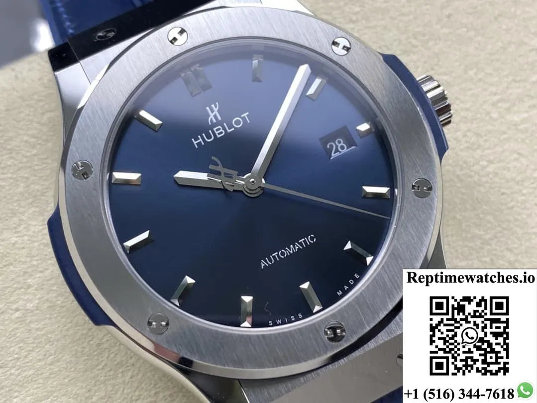 Hublot Classic Fusion 565.Nx.7170.Rx Jjz Factory Blue Dial-Rep Time Watches