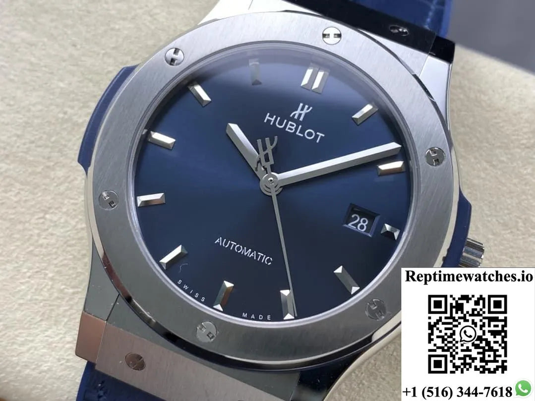 Hublot Classic Fusion 565.Nx.7170.Rx Jjz Factory Blue Dial-Rep Time Watches