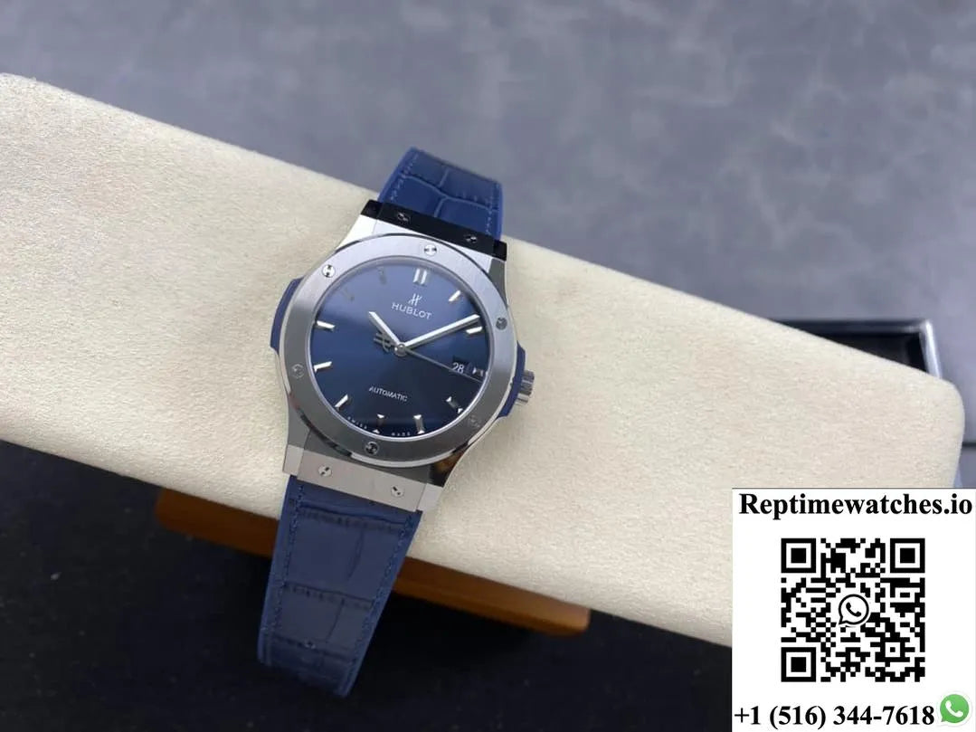 Hublot Classic Fusion 565.Nx.7170.Rx Jjz Factory Blue Dial-Rep Time Watches