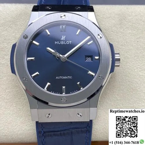 Hublot Classic Fusion 565.Nx.7170.Rx Jjz Factory Blue Dial-Rep Time Watches